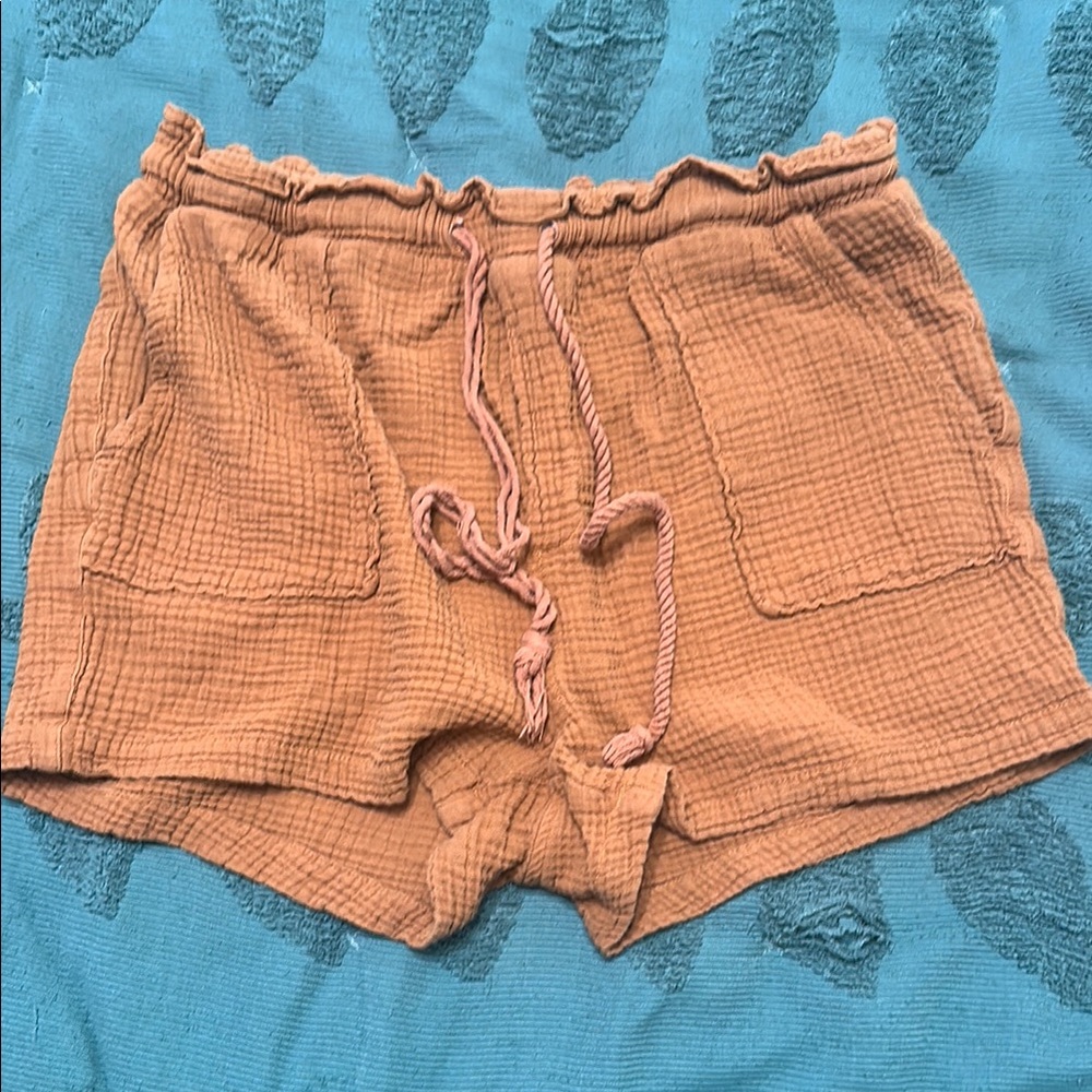 Thread & Supply Tan High Waist Shorts
